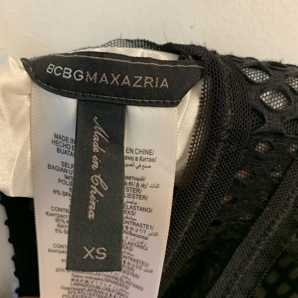 BCBG Max Azria black long sleeve mini dress - Picture 3 of 4